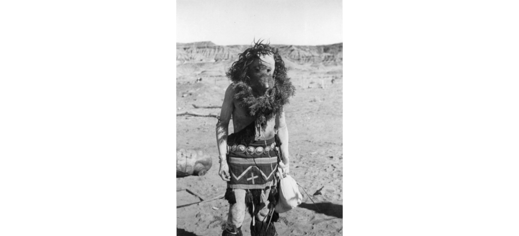Navajo Mask, C1905. /Na Navajo Man Dressed Up As The God